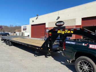 New 8.5 x 40 (35+5) 22GN Big Tex Deckover Equipment Trailer w/ Mega Ramps & Spare tire** 23.9k