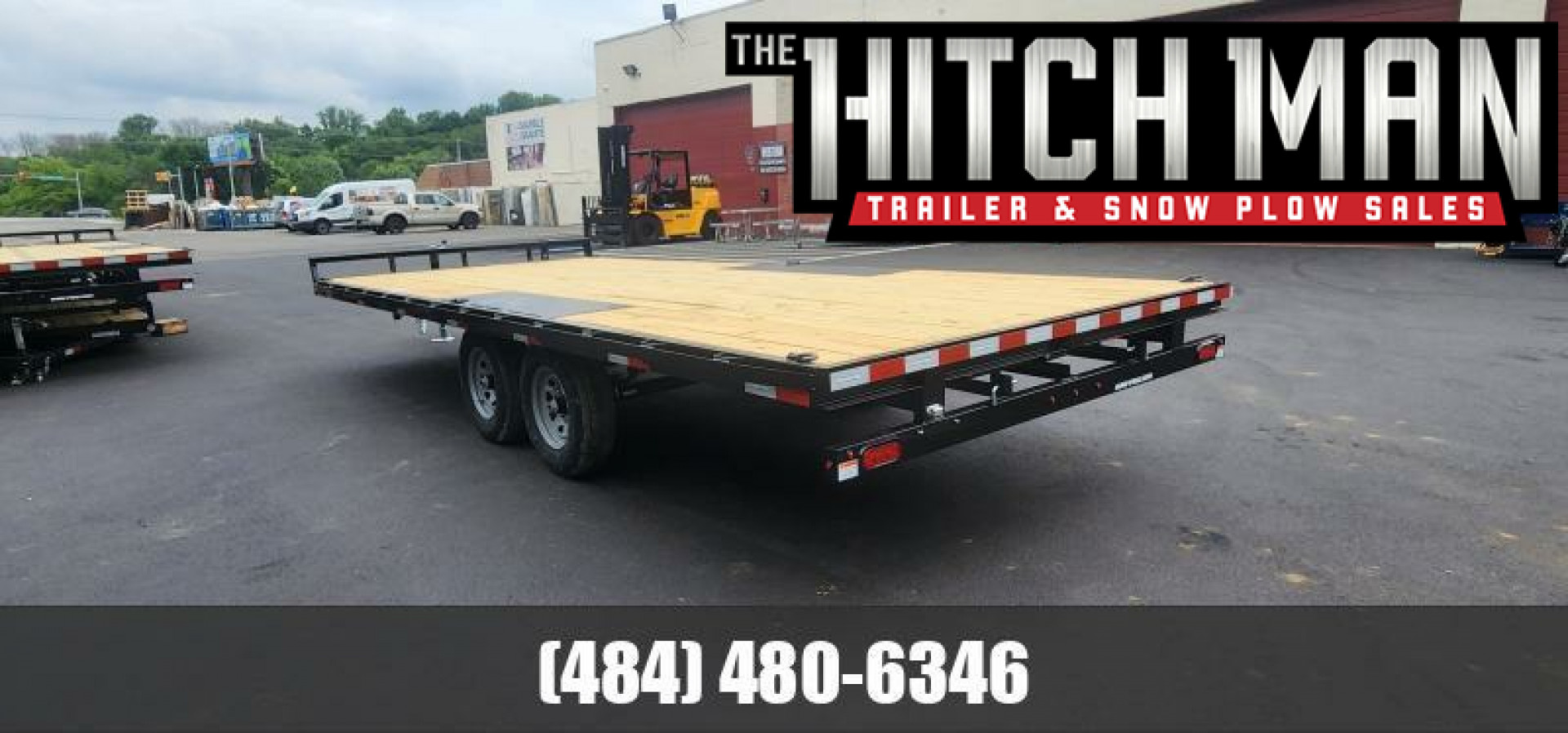 New 8.5 x 20 Sure-Trac Low Profile Flat Deck Deckover Trailer  10k