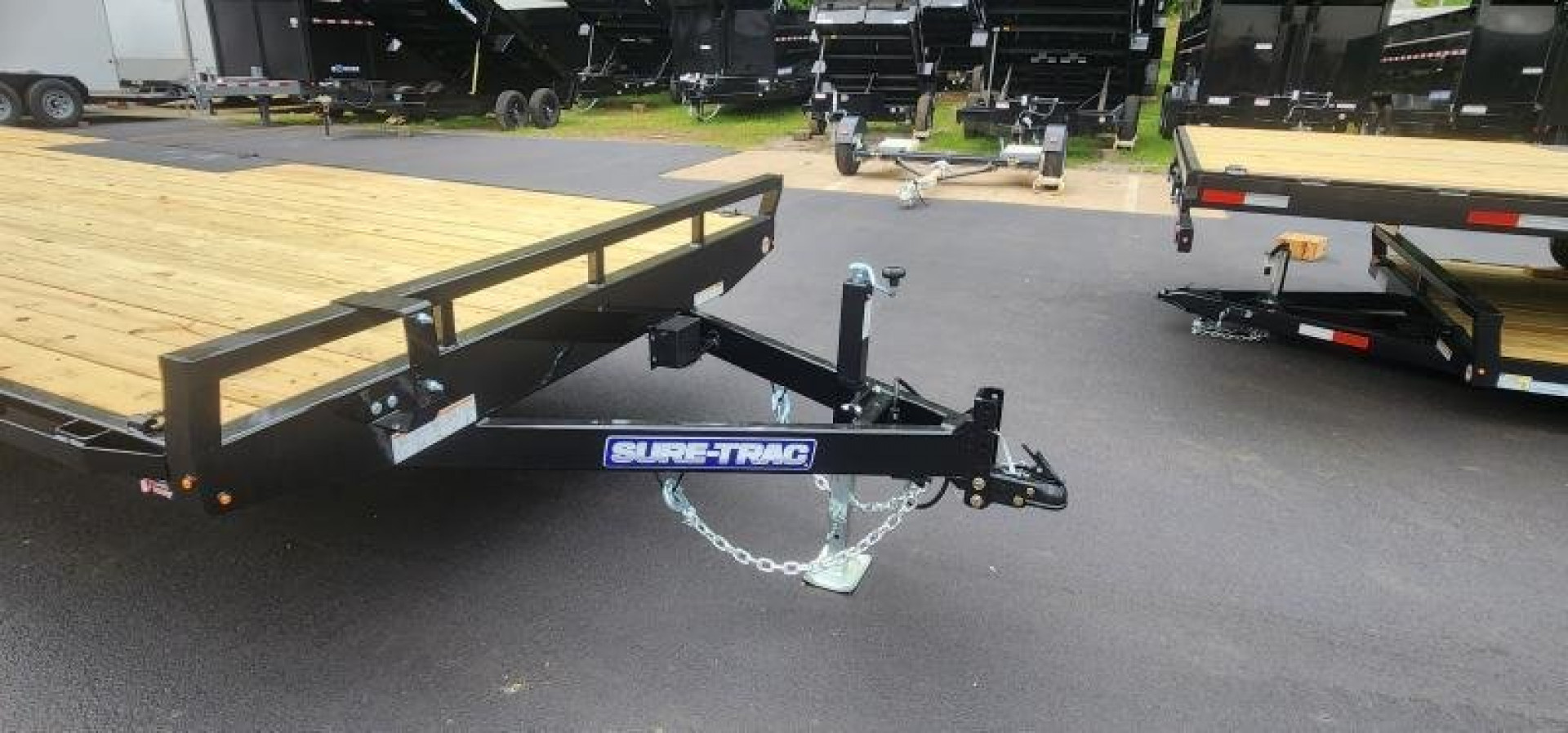 New 8.5 x 20 Sure-Trac Low Profile Flat Deck Deckover Trailer  10k