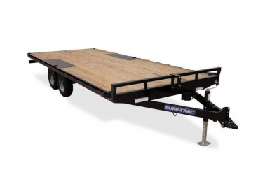 New 8.5 x 20 Sure-Trac Low Profile Flat Deck Deckover Trailer  10k