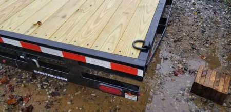 New 8.5 x 20 Sure-Trac Low Profile Flat Deck Deckover Trailer  10k