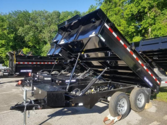 New 6 x 10 Sure-Trac Deckover Dump Trailer  7k