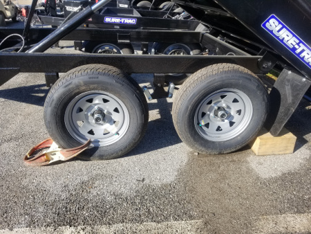 New 6 x 10 Sure-Trac Deckover Dump Trailer  7k