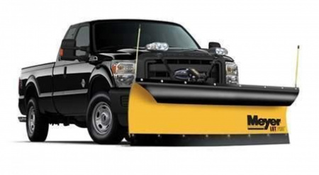 New Meyer 8.5' Lot Pro HD Straight Blade ***Standard Operating System, LED Lights, & Handheld Controller