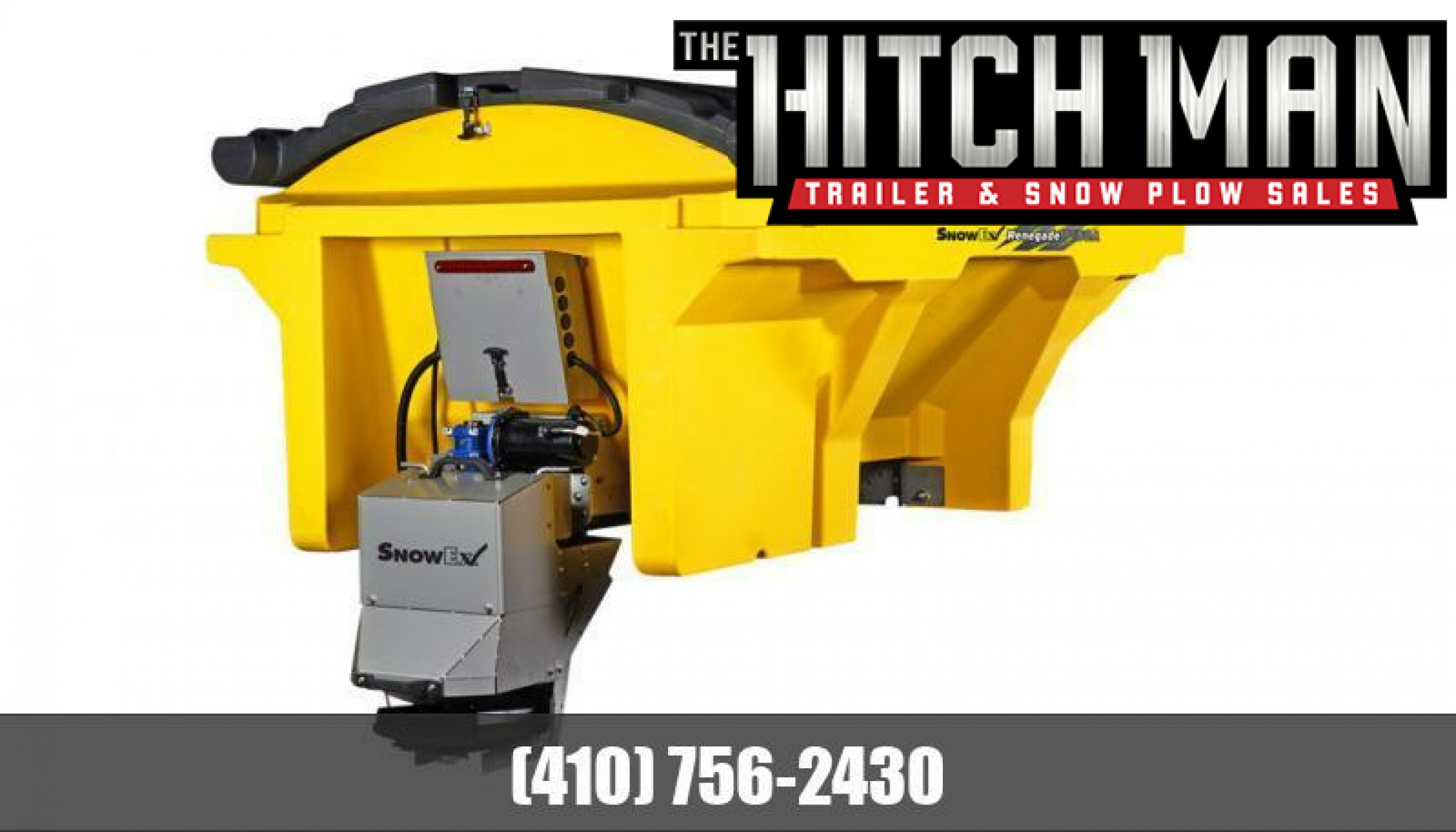 New SnowEx 2.2CY Renegade Helixx P220A Poly Hopper Spreader **w/Lid, Inverted V, & Helixx Auger