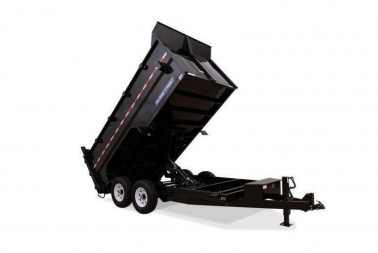 New 7 x 14 Sure-Trac HD 36" High Side Dump Trailer, 14k GVWR **Telescopic Lift Ram w/Tarp Kit & 110V Battery Charger