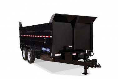 New 7 x 14 Sure-Trac HD 36" High Side Dump Trailer, 14k GVWR **Telescopic Lift Ram w/Tarp Kit & 110V Battery Charger