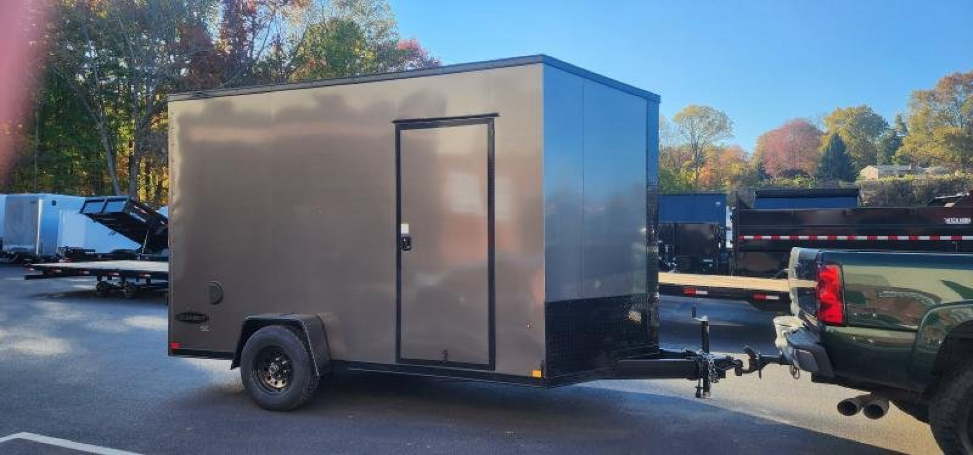 New 7 x 12 Look Element Se V-Nose Cargo 5k **With Brakes** 7' interior height