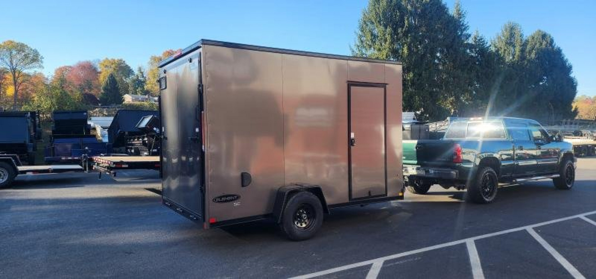 New 7 x 12 Look Element Se V-Nose Cargo 5k **With Brakes** 7' interior height
