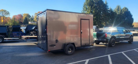 New 7 x 12 Look Element Se V-Nose Cargo 5k **With Brakes** 7' interior height