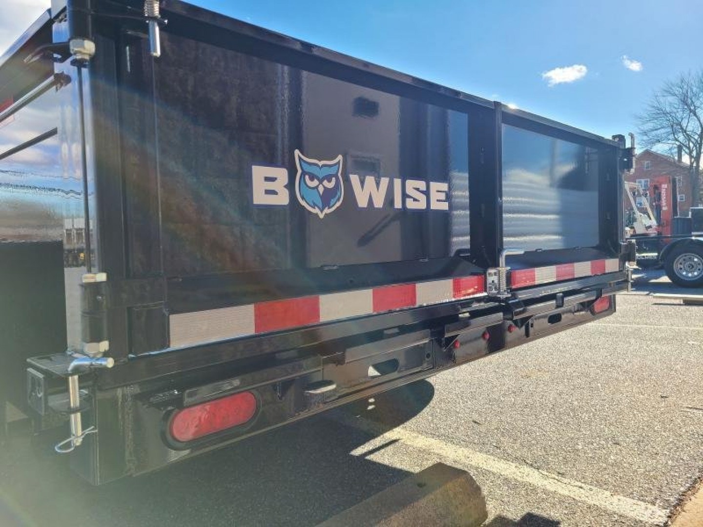 New 7 x 14 B-WISE LE Series Low Profile Dump Trailer, 14K GVWR w/Dual Telescopic Rams **7GA Floor, Dual Acting Gate, Ramps, D-Rings