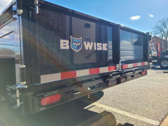 New 7 x 14 B-WISE LE Series Low Profile Dump Trailer, 14K GVWR w/Dual Telescopic Rams **7GA Floor, Dual Acting Gate, Ramps, D-Rings