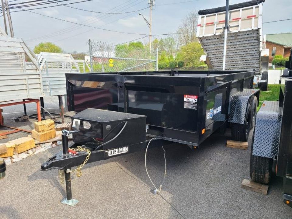 New 7 x 12 B-WISE LE Series Low Profile Dump Trailer 10K GVWR ***w/Combo Gate, Ramps, & D-Rings
