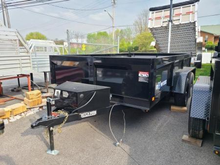 New 7 x 12 B-WISE LE Series Low Profile Dump Trailer 10K GVWR ***w/Combo Gate, Ramps, & D-Rings