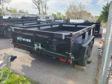 New 7 x 12 B-WISE LE Series Low Profile Dump Trailer 10K GVWR ***w/Combo Gate, Ramps, & D-Rings