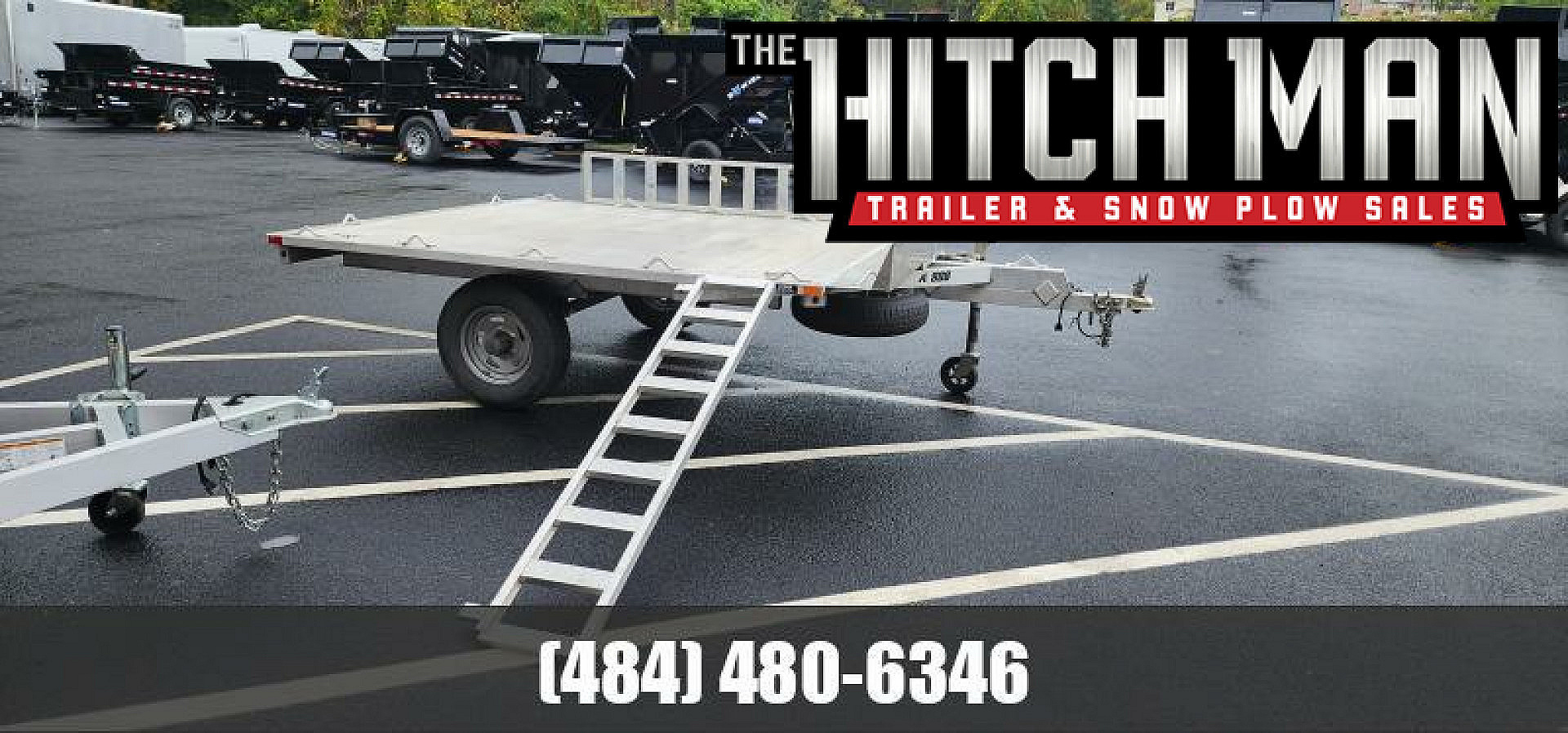 Used 2014 90" X 111" Aluma A888 ATV Trailer 2.2K with Spare