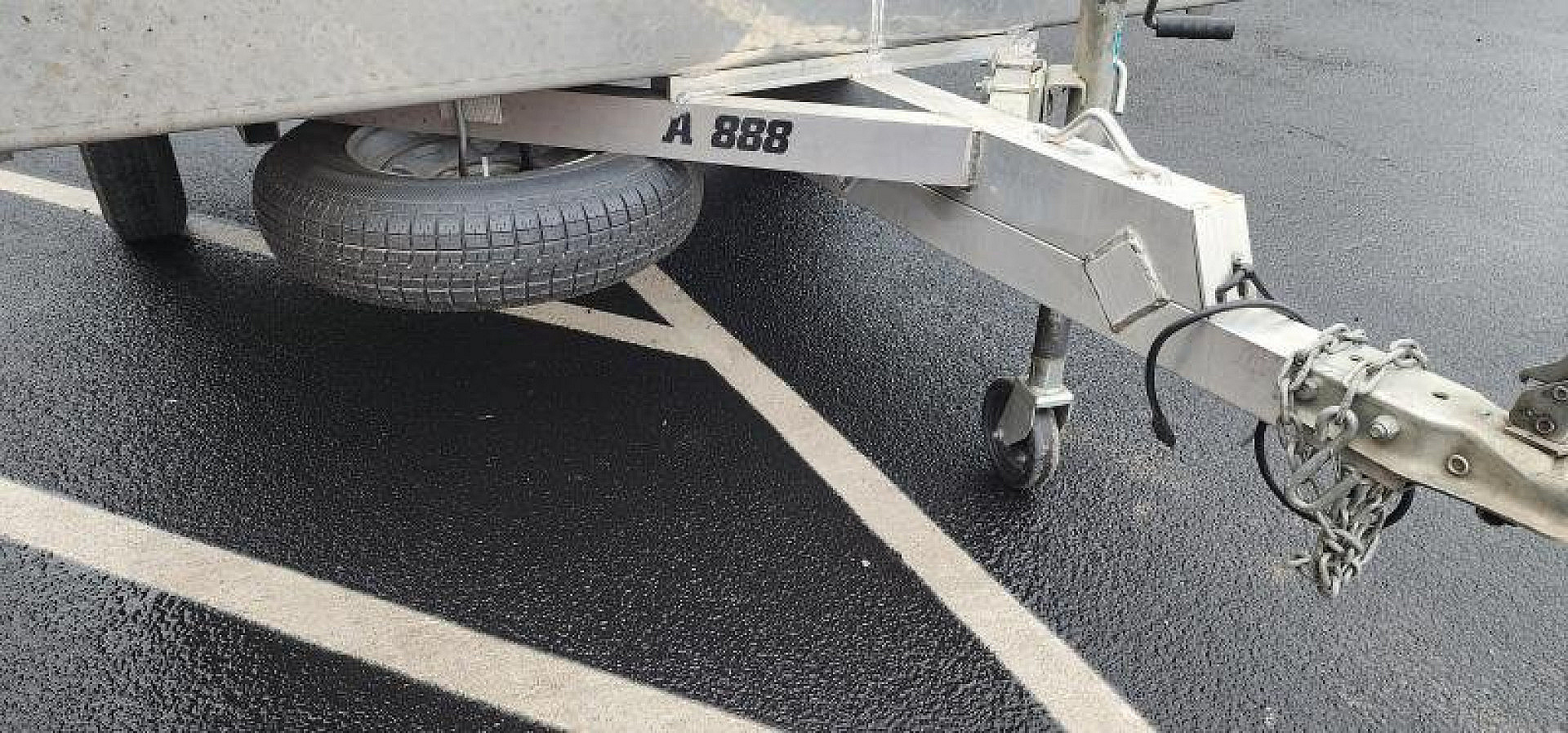 Used 2014 90" X 111" Aluma A888 ATV Trailer 2.2K with Spare