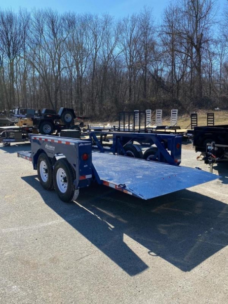 New SALE**6'3" x 14' Air-Tow T14-10 Drop Deck Flatbed Equipment Trailer 13.5k