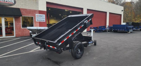 New 5 x 8 Sure Trac Low-Pro Single Ram Dump Trailer 5k