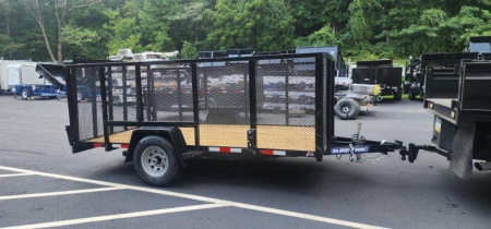New 7 x 12 Sure-Trac 4' Mesh Side Utility Trailer 5k