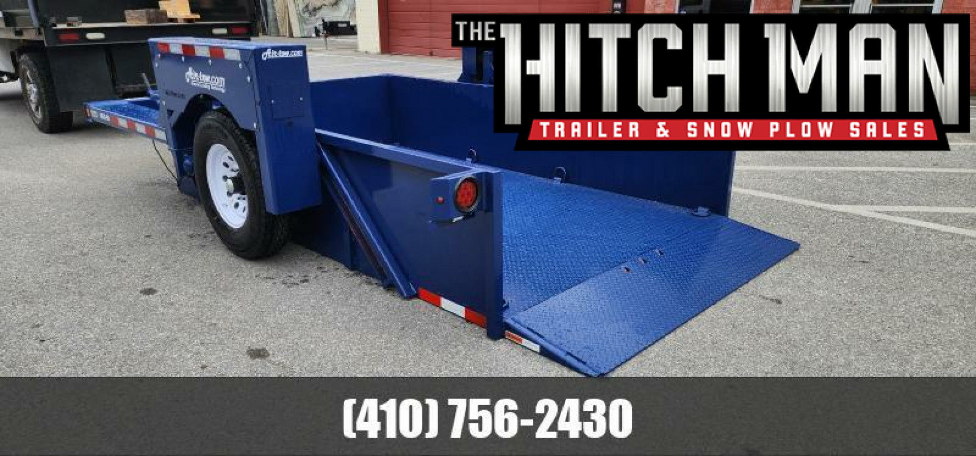 New 6' 3" x 12' Air-Tow US12-55 Drop Deck  Equipment Trailer 8.5k GVWR, **w/ 110v Battery Charger & Spare Tire Mounting Bracket