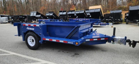 New 6' 3" x 12' Air-Tow US12-55 Drop Deck  Equipment Trailer 8.5k GVWR, **w/ 110v Battery Charger & Spare Tire Mounting Bracket