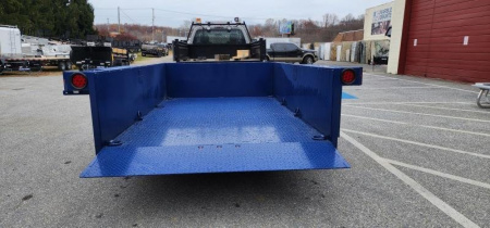 New 6' 3" x 12' Air-Tow US12-55 Drop Deck  Equipment Trailer 8.5k GVWR, **w/ 110v Battery Charger & Spare Tire Mounting Bracket
