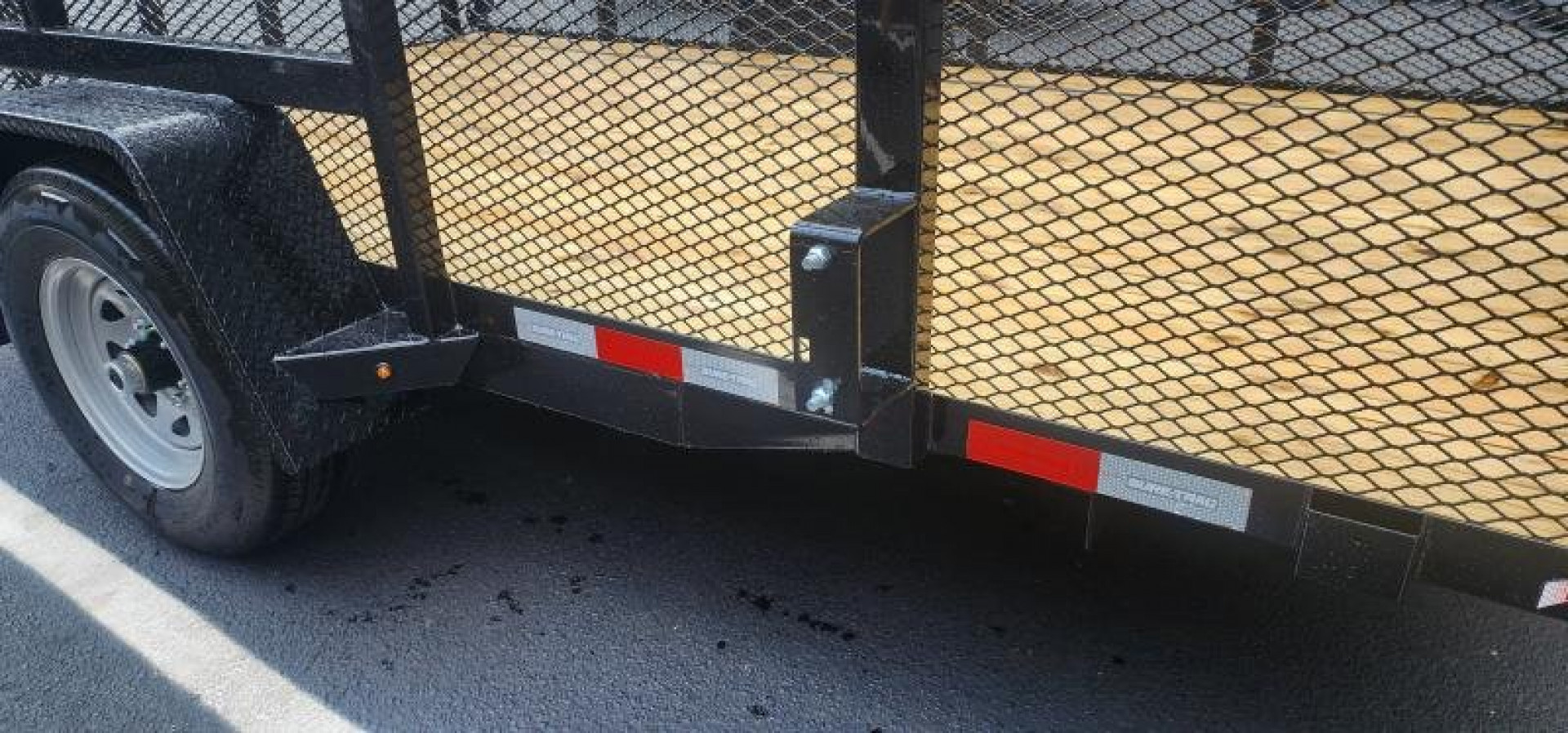 New 7 x 12 Sure-Trac 4' Mesh Side Utility Trailer 5k