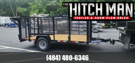 New 7 x 12 Sure-Trac 4' Mesh Side Utility Trailer 5k