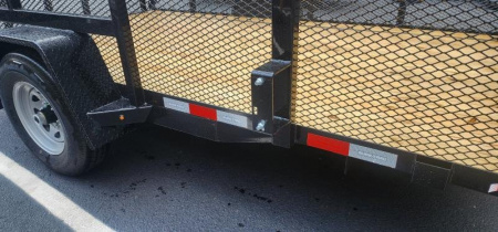 New 7 x 12 Sure-Trac 4' Mesh Side Utility Trailer 5k