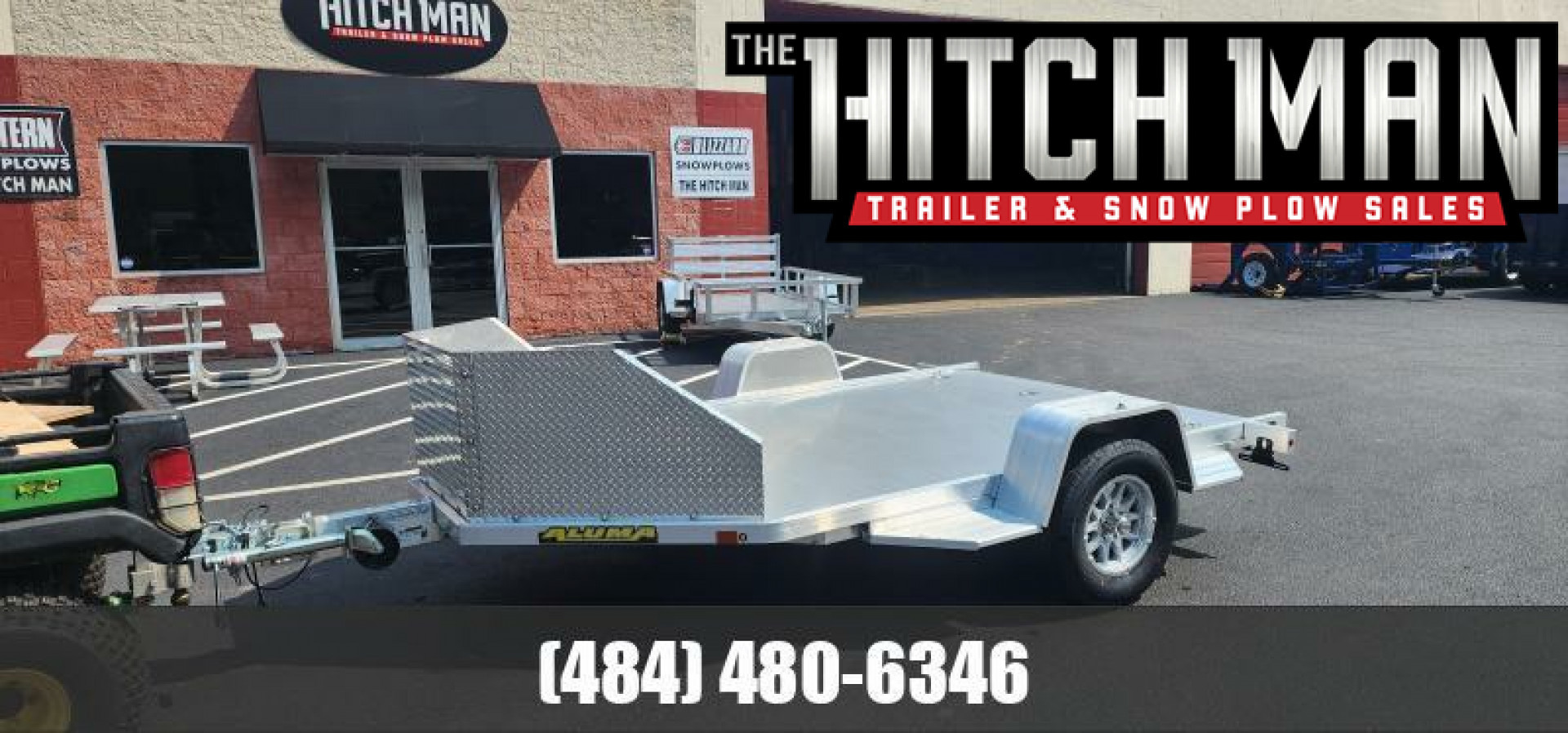 New 6.5' X 11' Aluma MC210 2 Place Motorcycle Trailer 3K