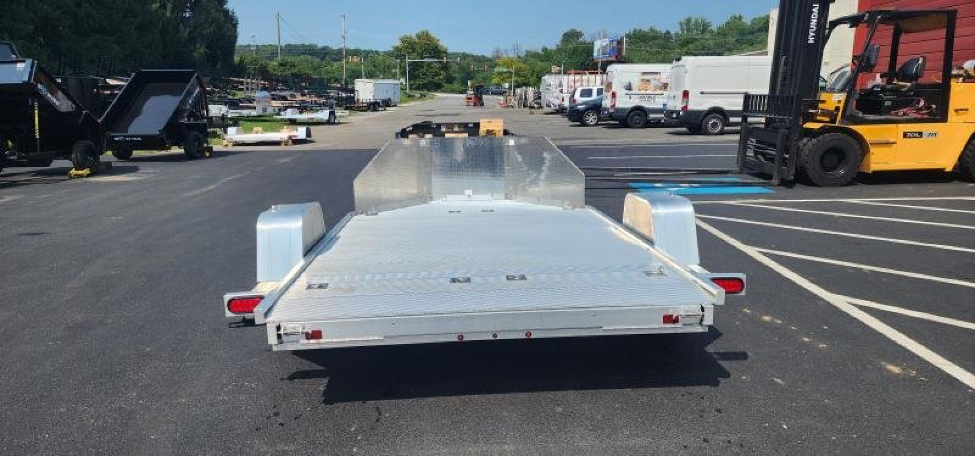New 6.5' X 11' Aluma MC210 2 Place Motorcycle Trailer 3K