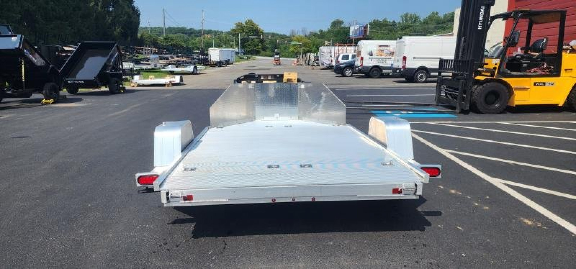 New 6.5' X 11' Aluma MC210 2 Place Motorcycle Trailer 3K