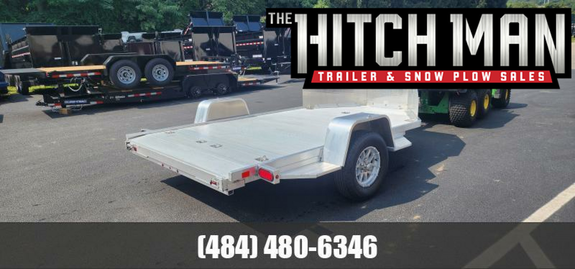 New 6.5' X 11' Aluma MC210 2 Place Motorcycle Trailer 3K