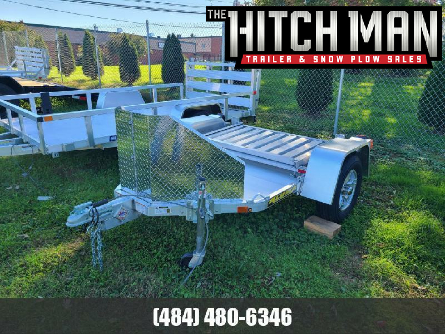 New 4'3" x 8.75 ALUMA MC1F Motorcycle Trailer 2k