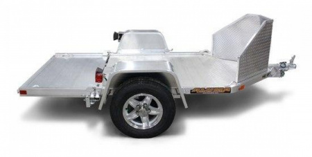 New 4'3" x 8.75 ALUMA MC1F Motorcycle Trailer 2k