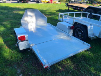 New 4'3  x 8.75 ALUMA MC1F Motorcycle Trailer 2k