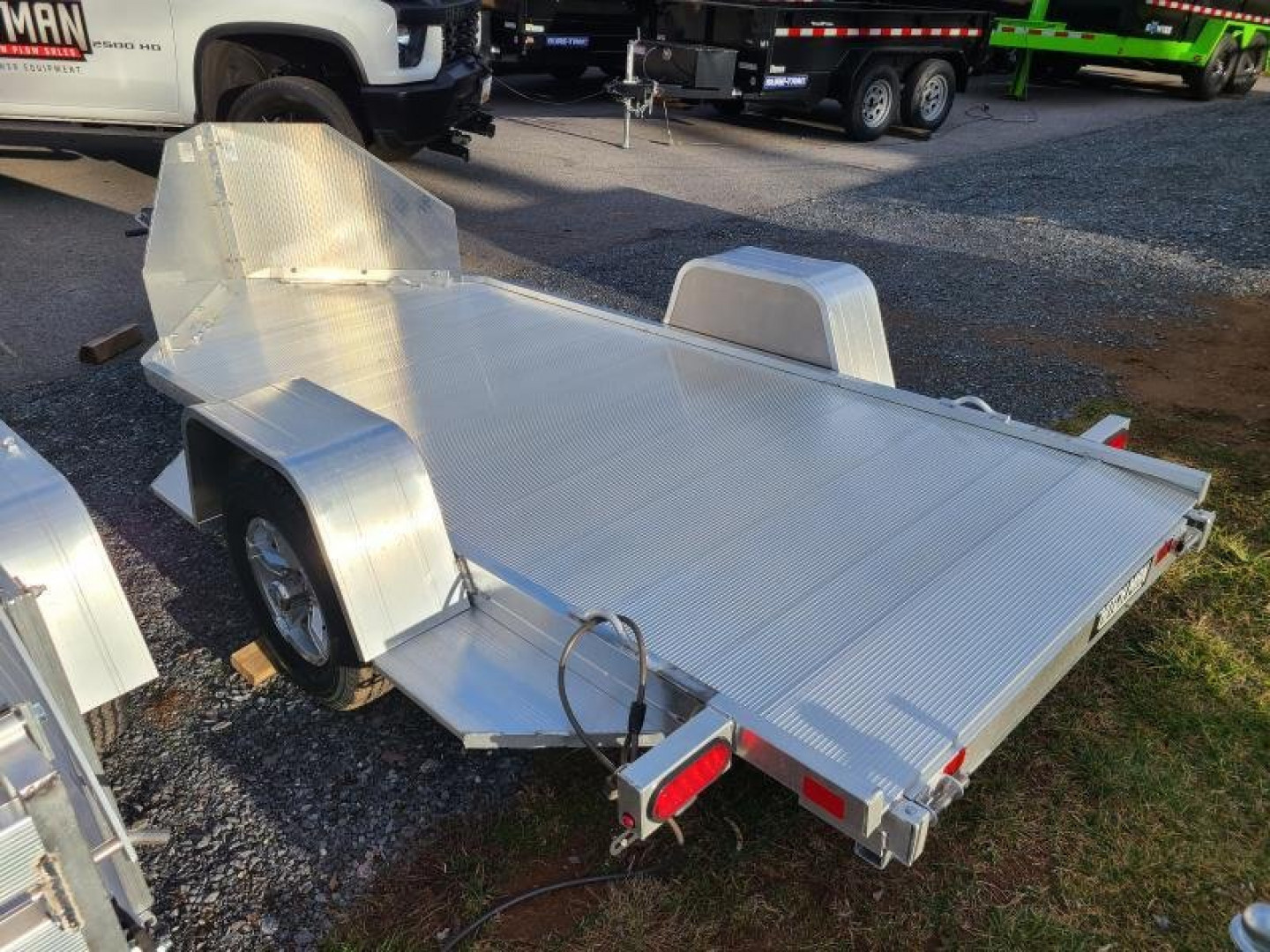 New 4'3" x 10'5" Aluma MC10 Aluminum Single Motorcycle Trailer 2k