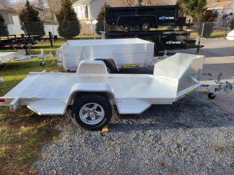New 4'3" x 10'5" Aluma MC10 Aluminum Single Motorcycle Trailer 2k
