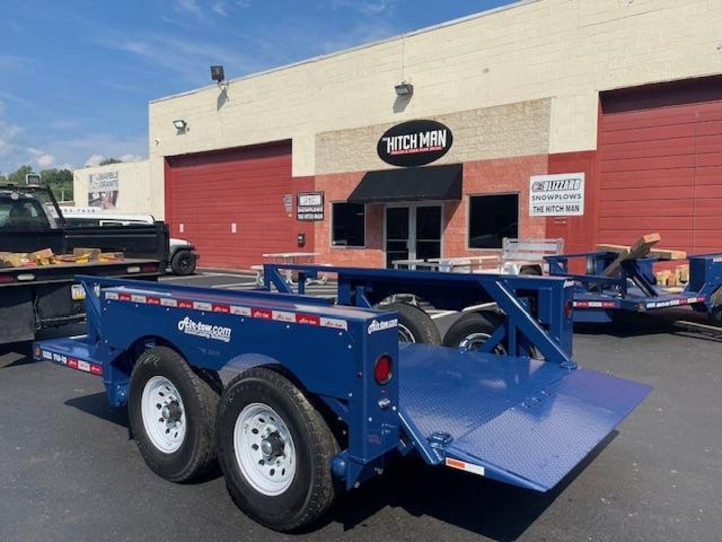 New 6'3" x 12' Air Tow T12-10 Drop Deck Flatbed Trailer 13.3k