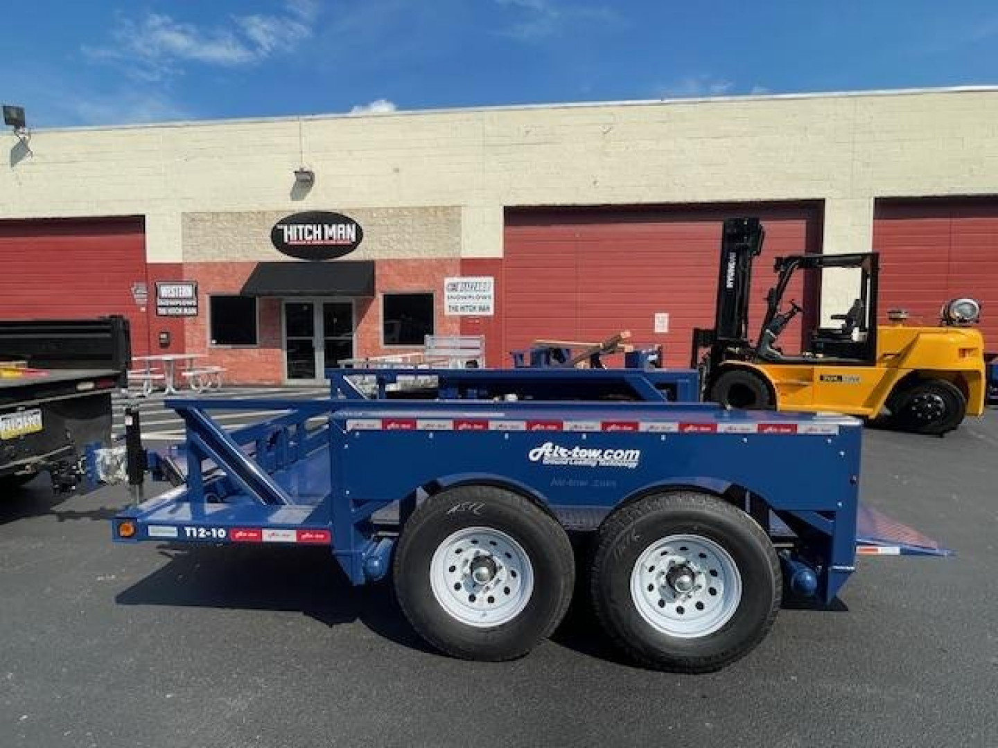 New 6'3" x 12' Air Tow T12-10 Drop Deck Flatbed Trailer 13.3k