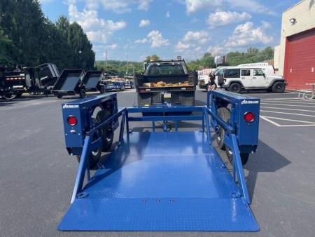 New 6'3" x 12' Air Tow T12-10 Drop Deck Flatbed Trailer 13.3k