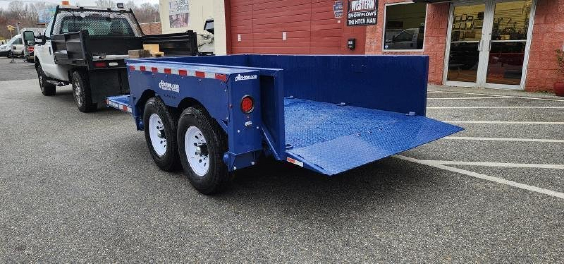 New 6'3" x 12' Air-Tow UT12-10 Drop Deck Utility Flatbed Equipment Trailer 13.35k