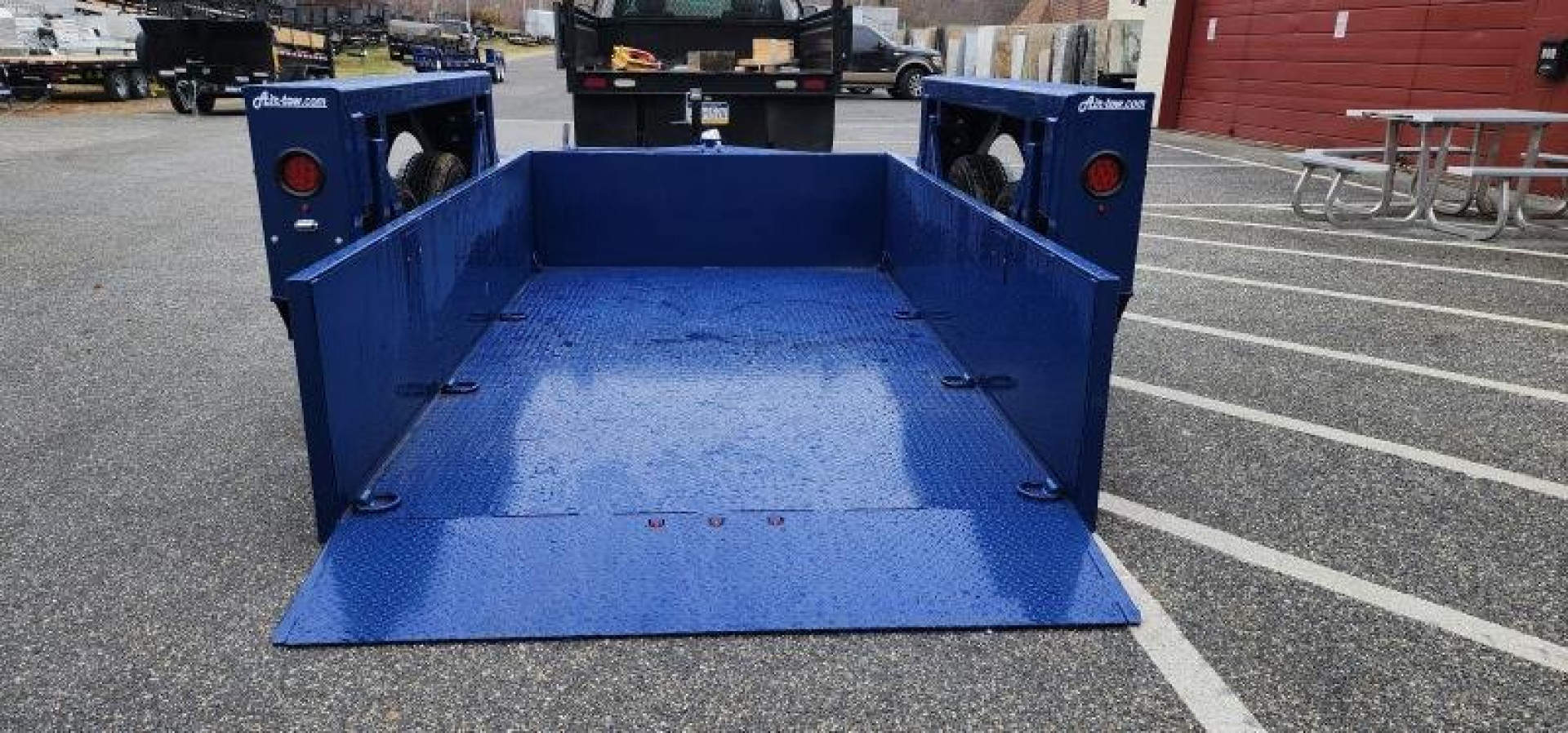 New 6'3" x 12' Air-Tow UT12-10 Drop Deck Utility Flatbed Equipment Trailer 13.35k