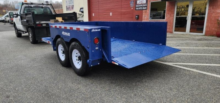 New 6'3" x 12' Air-Tow UT12-10 Drop Deck Utility Flatbed Equipment Trailer 13.35k