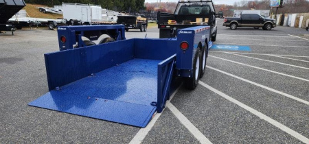 New 6'3" x 12' Air-Tow UT12-10 Drop Deck Utility Flatbed Equipment Trailer 13.35k