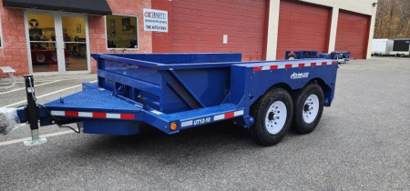 New 6'3" x 12' Air-Tow UT12-10 Drop Deck Utility Flatbed Equipment Trailer 13.35k