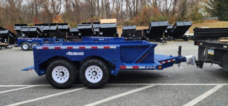 New 6'3" x 12' Air-Tow UT12-10 Drop Deck Utility Flatbed Equipment Trailer 13.35k