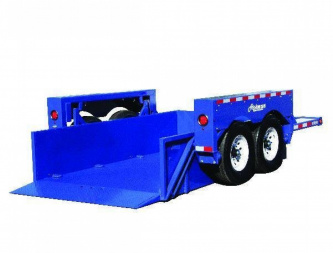 New 6'3" x 12' Air-Tow UT12-10 Drop Deck Utility Flatbed Equipment Trailer 13.35k