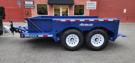 New 6'3" x 12' Air-Tow UT12-10 Drop Deck Utility Flatbed Equipment Trailer 13.35k